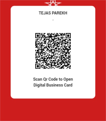 Scan or tap to open Tejas Parekh's digital business card
